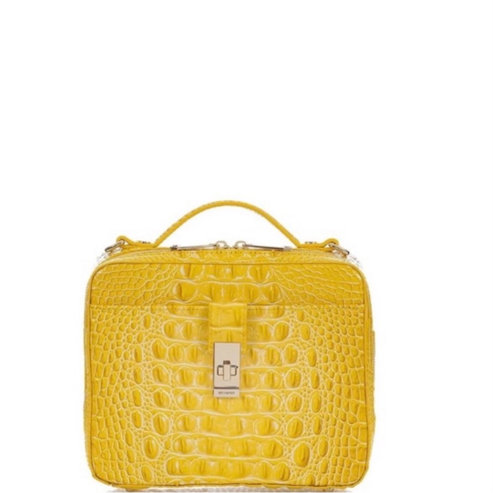 Brahmin Evie Embossed Leather Top Handle Crossbody Bag